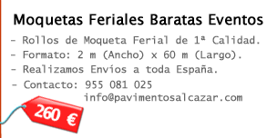 Moquetas feriales para eventos